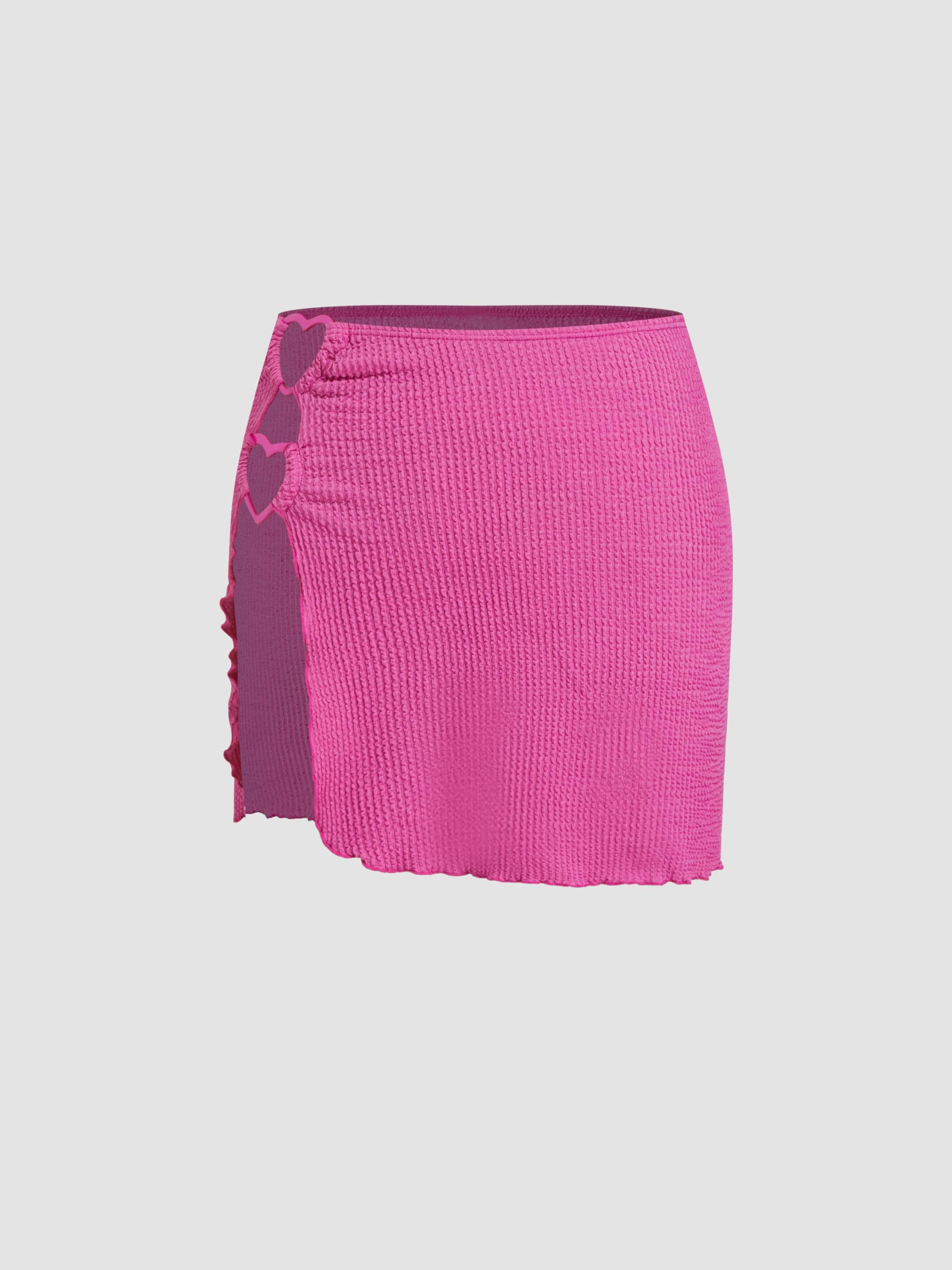 CIDER X Polly Pocket - Pink Crochet Bikini Skirt Cover Up Beachwear - Image 4