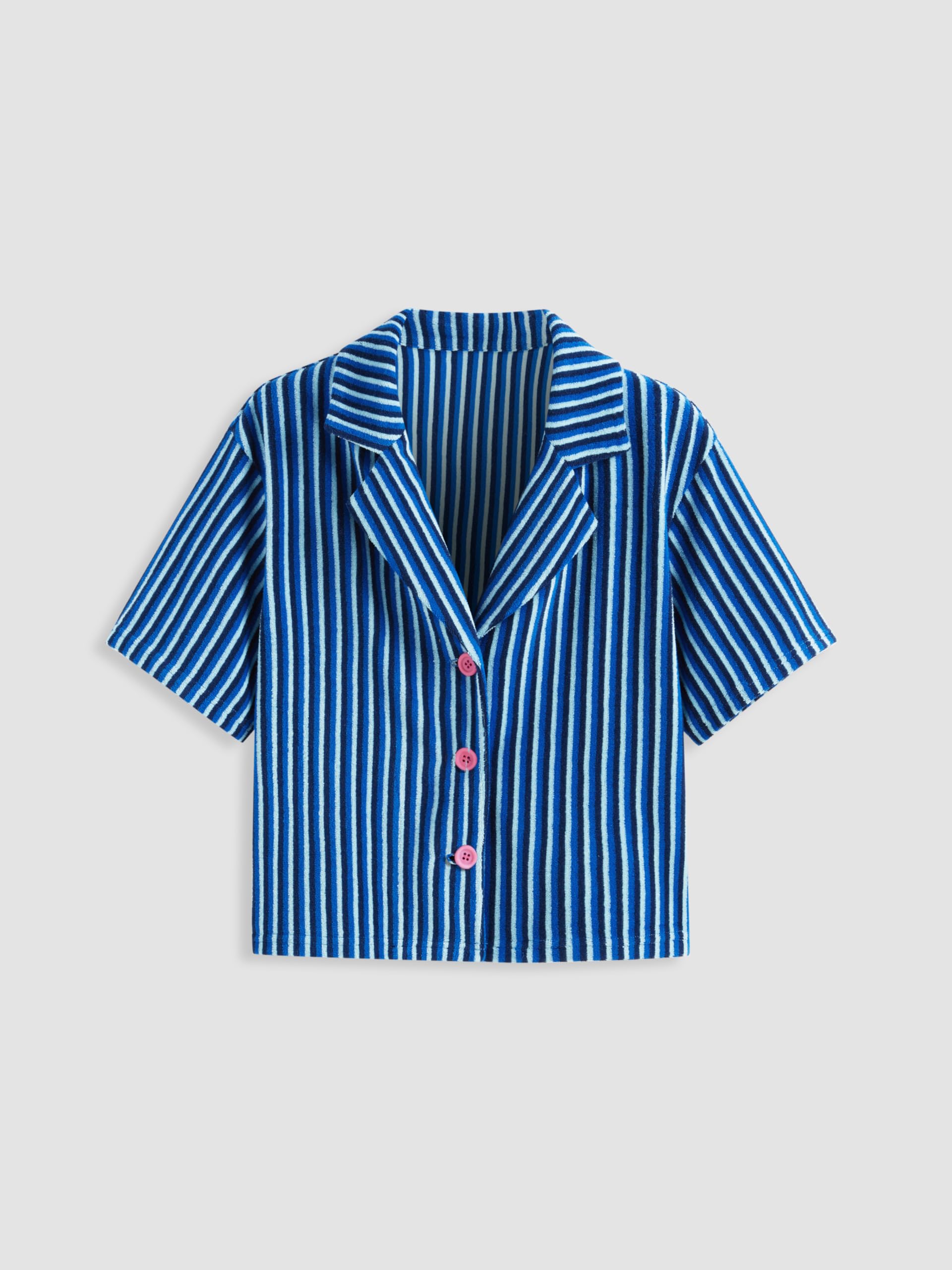 CIDER X Polly Pocket - Womens Striped Pajama Set Short Sleeve Sleepwear Lounge Set Summer - Image 4