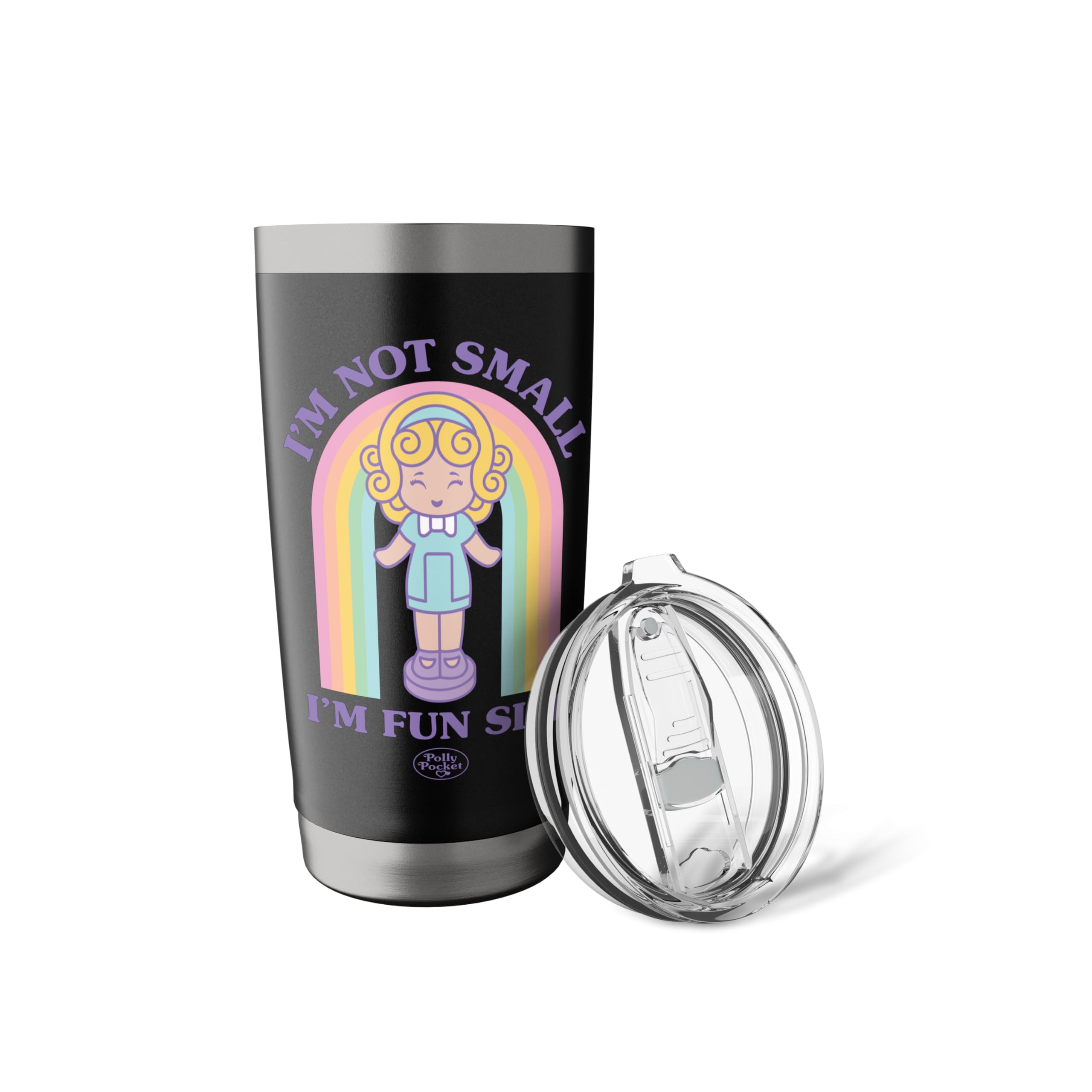 Polly Pocket - I'm Not Small I'm Fun Sized Stainless Steel Insulated Tumbler - Image 5